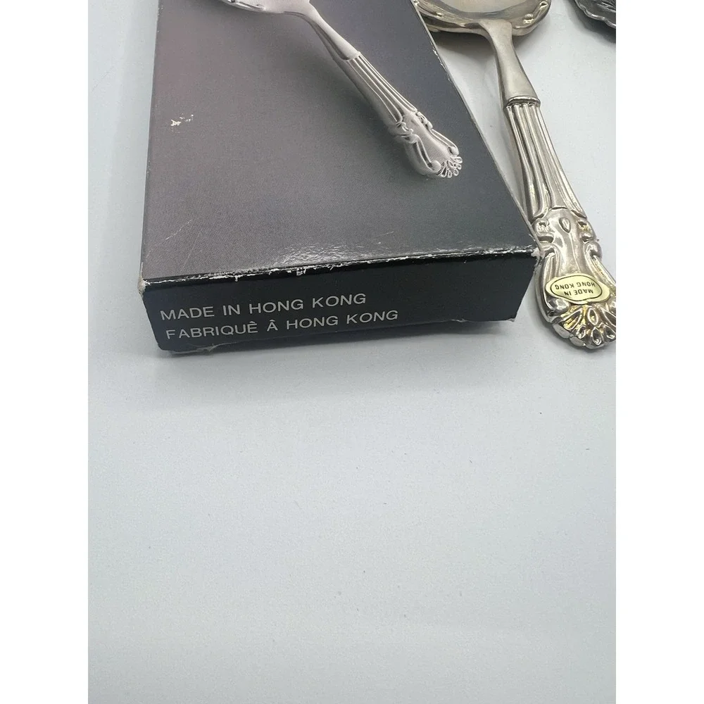 Lot Of 3 Silver Plated Cake &‎ Salad Tongs Spatula Victorian Romantic Ornate